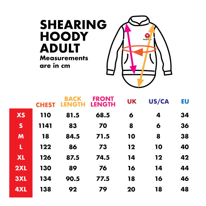 Pink/Black Shearing Hoody- Adults