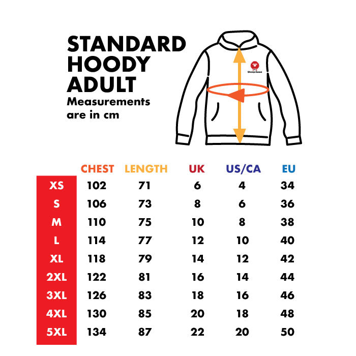 Adult Unisex Hoody - Black (Front Logo Only)