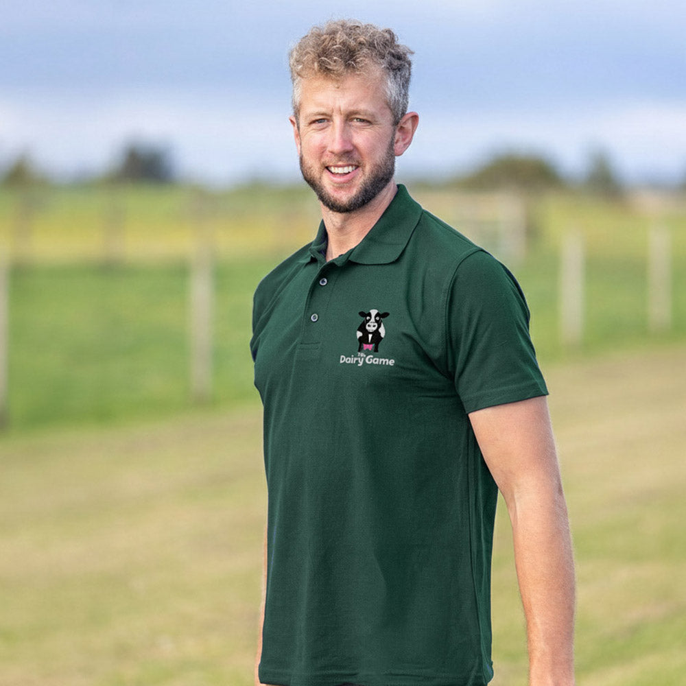 The Dairy Game Polo Shirt Adult - Green