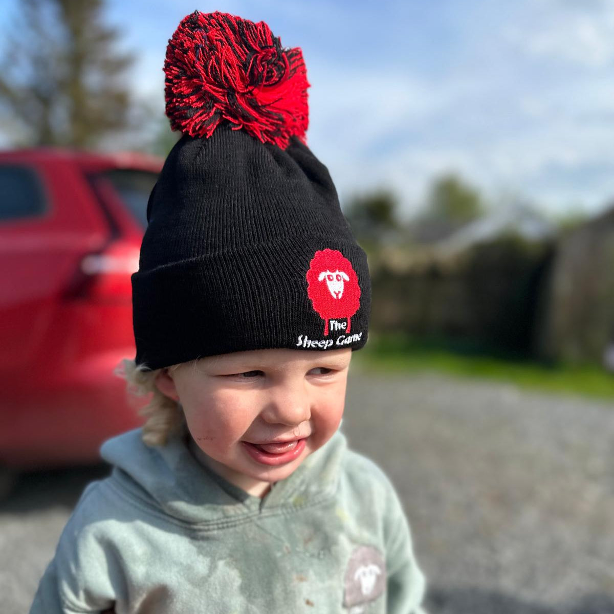 Kids Bobble Hat - Black