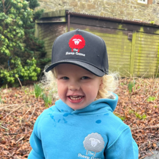 Kids Black Baseball Cap