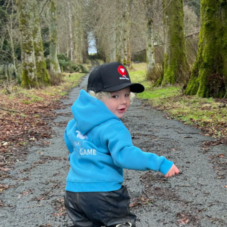 Kids Black Baseball Cap