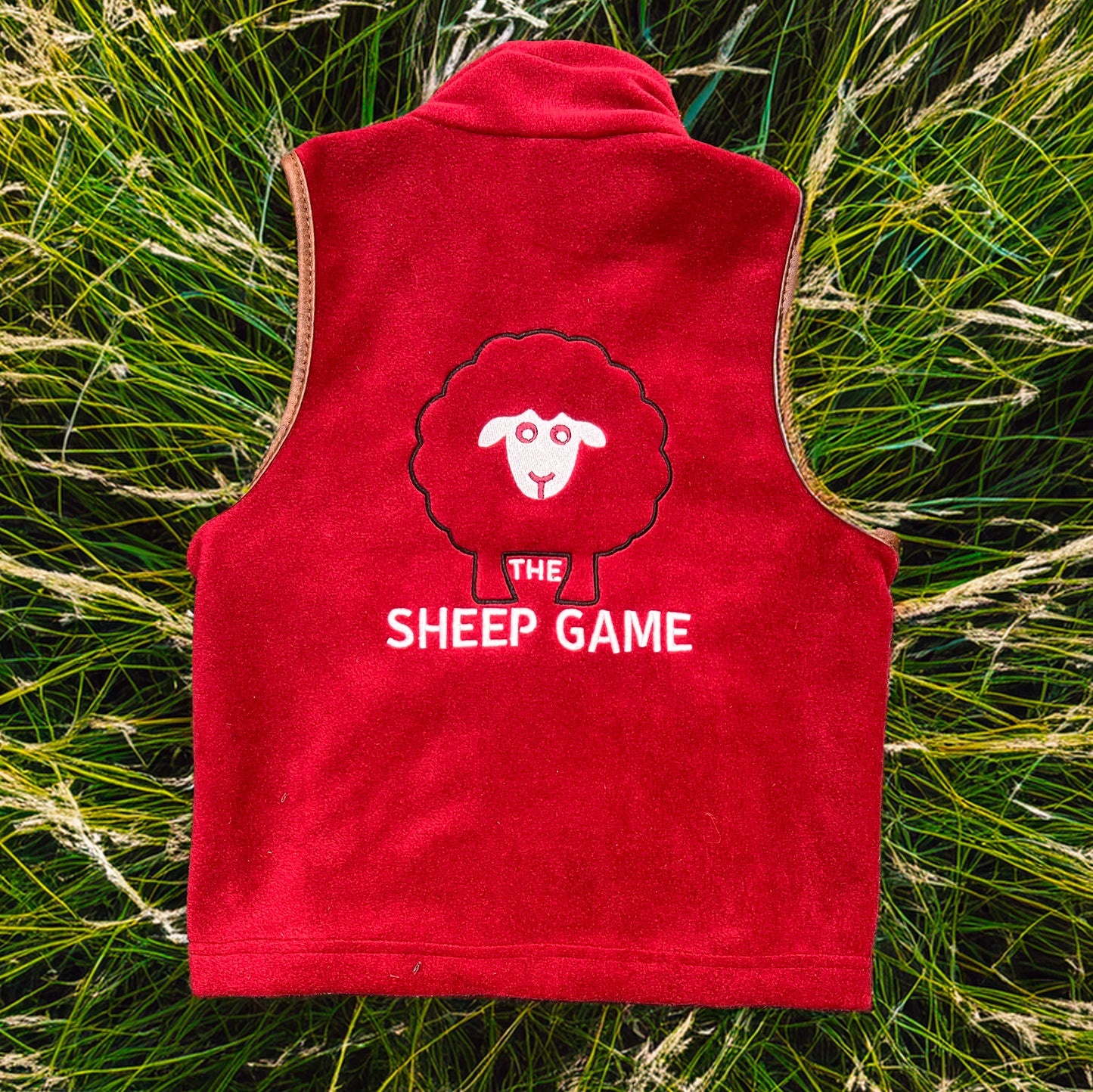 Kids Fleece Gilet Burgundy