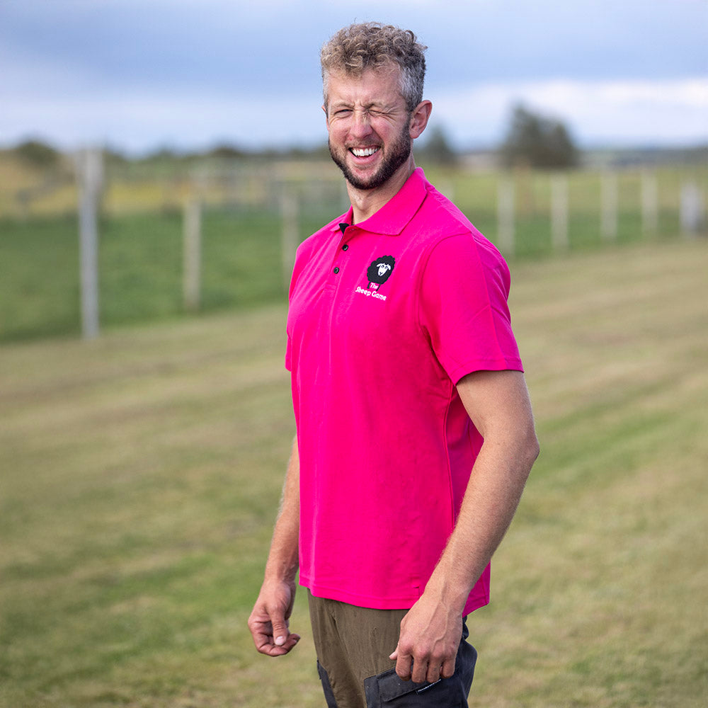 Adult Cotton Polo Shirt - Pink