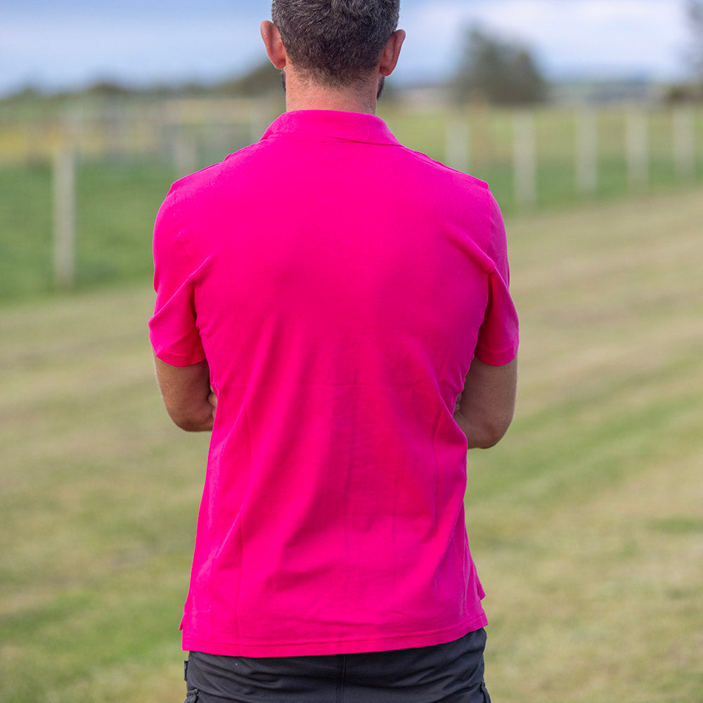 Adult Cotton Polo Shirt - Pink