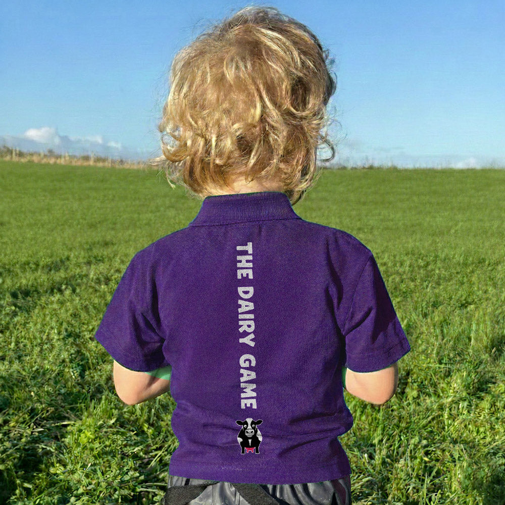 The Dairy Game Polo Shirt Kids - Purple