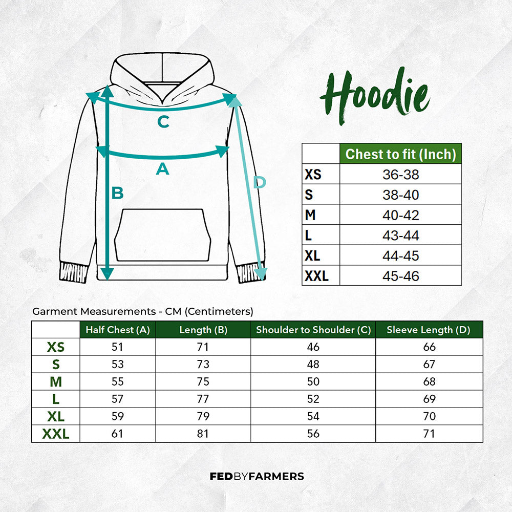 FED Unisex Pullover Hoodie in Aqua Blue