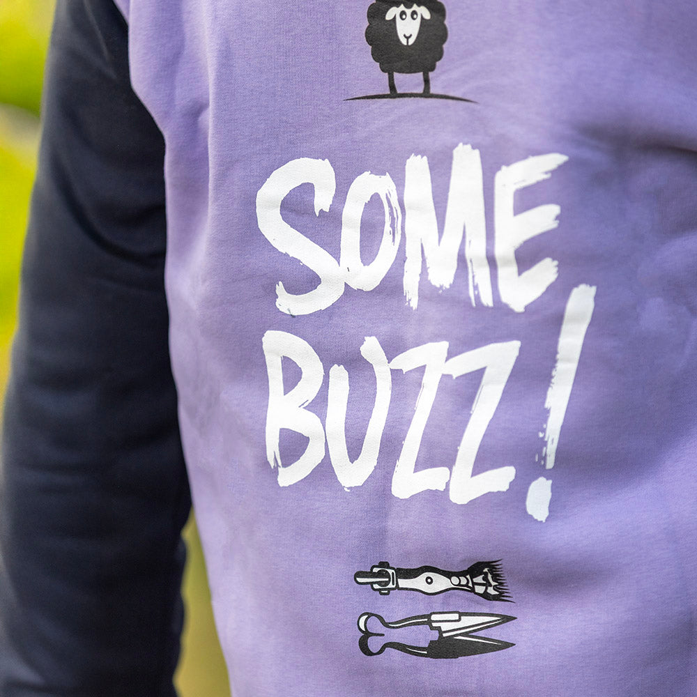 Lilac/Navy Shearing Hoody- Adults