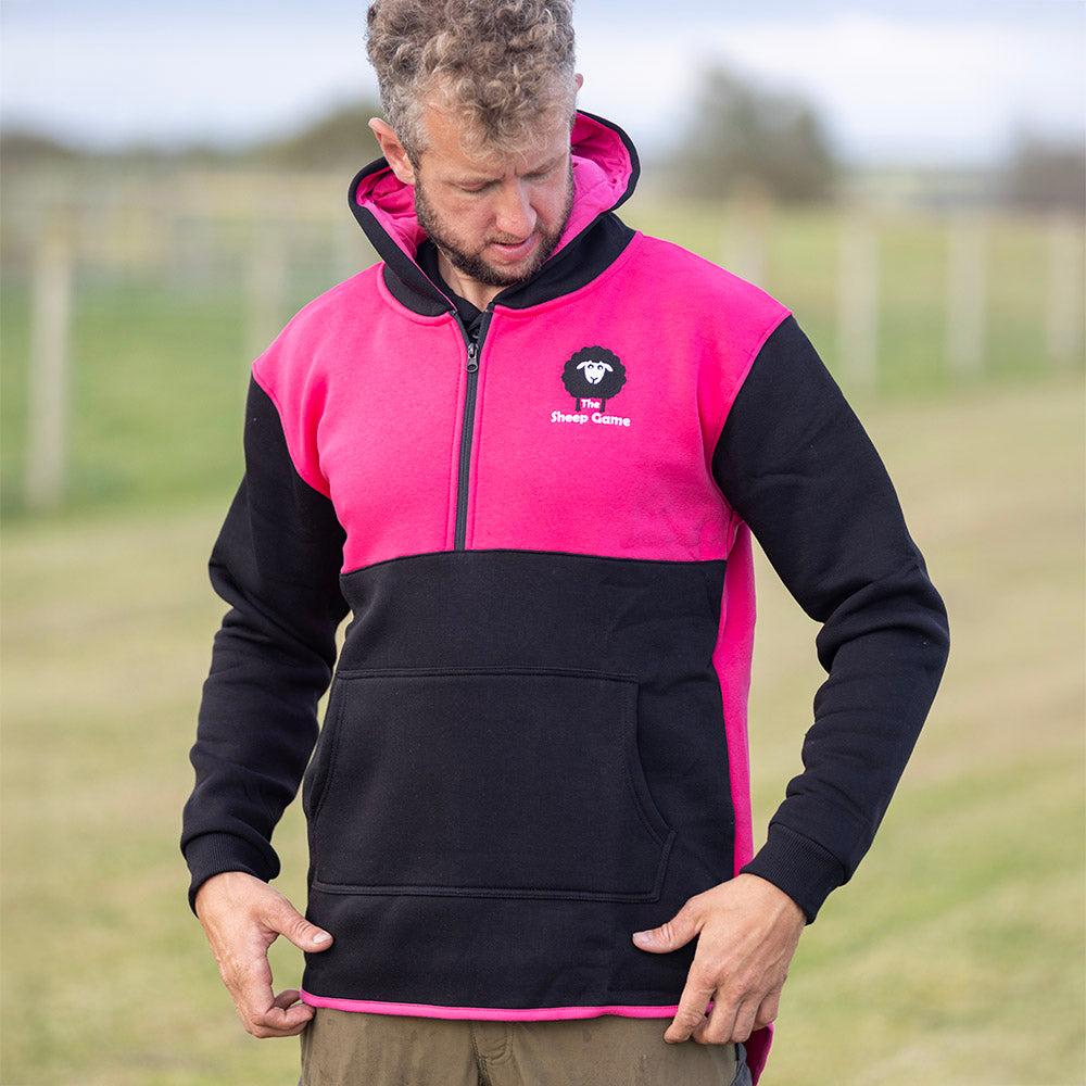 Pink/Black Shearing Hoody- Adults