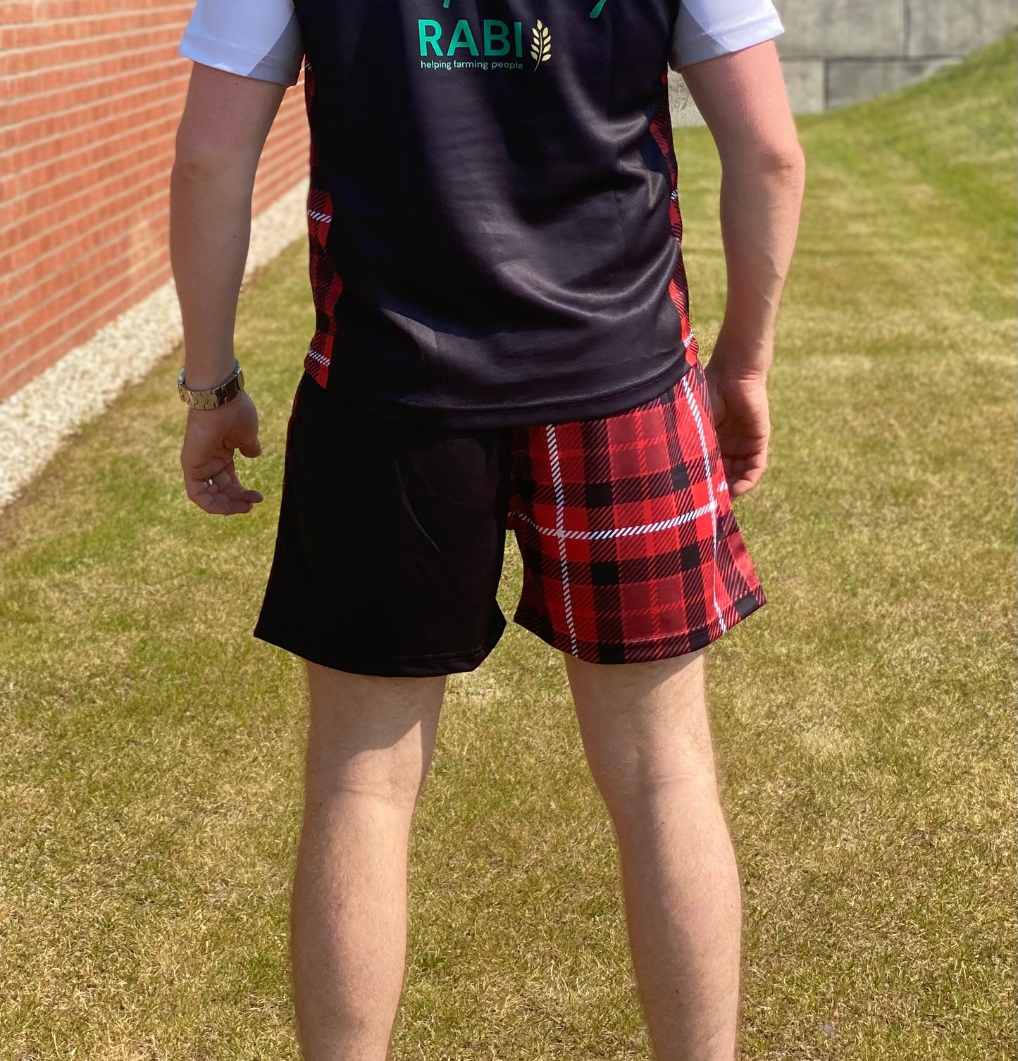 Adult Tartan Rugby League Shorts - (Size 2XL only)