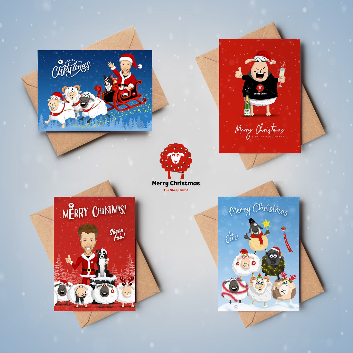 Sheep Game Christmas cards