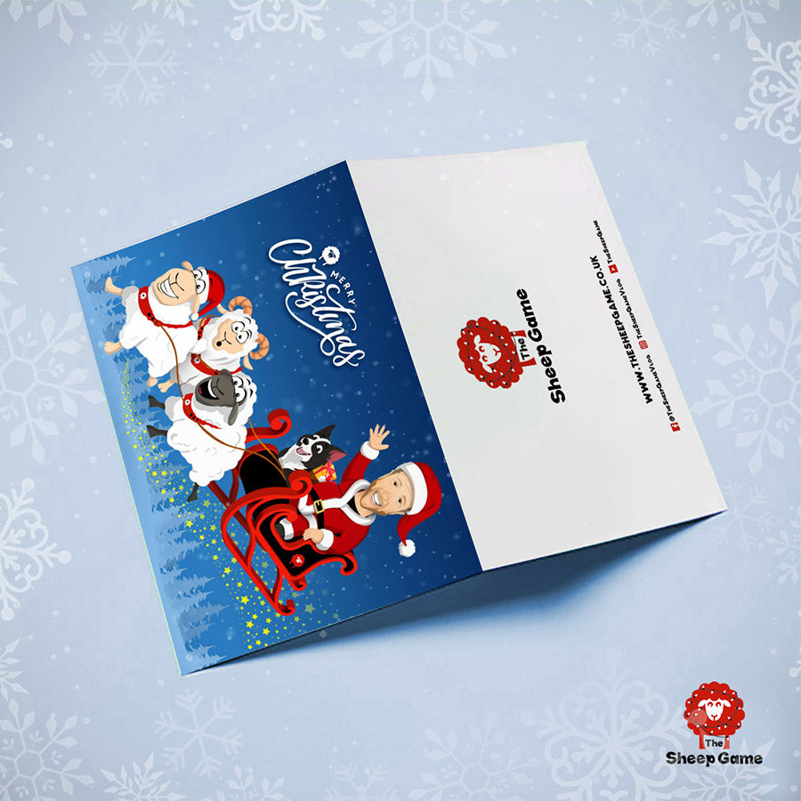 Sheep Game Christmas card