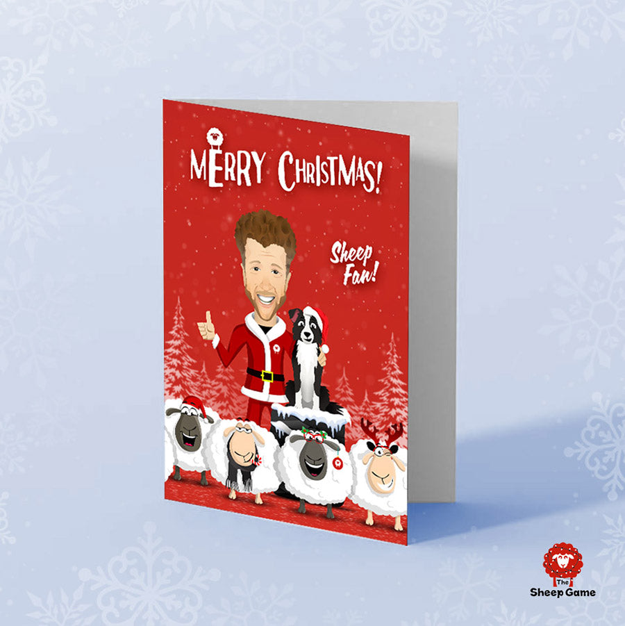 Sheep Game Christmas card