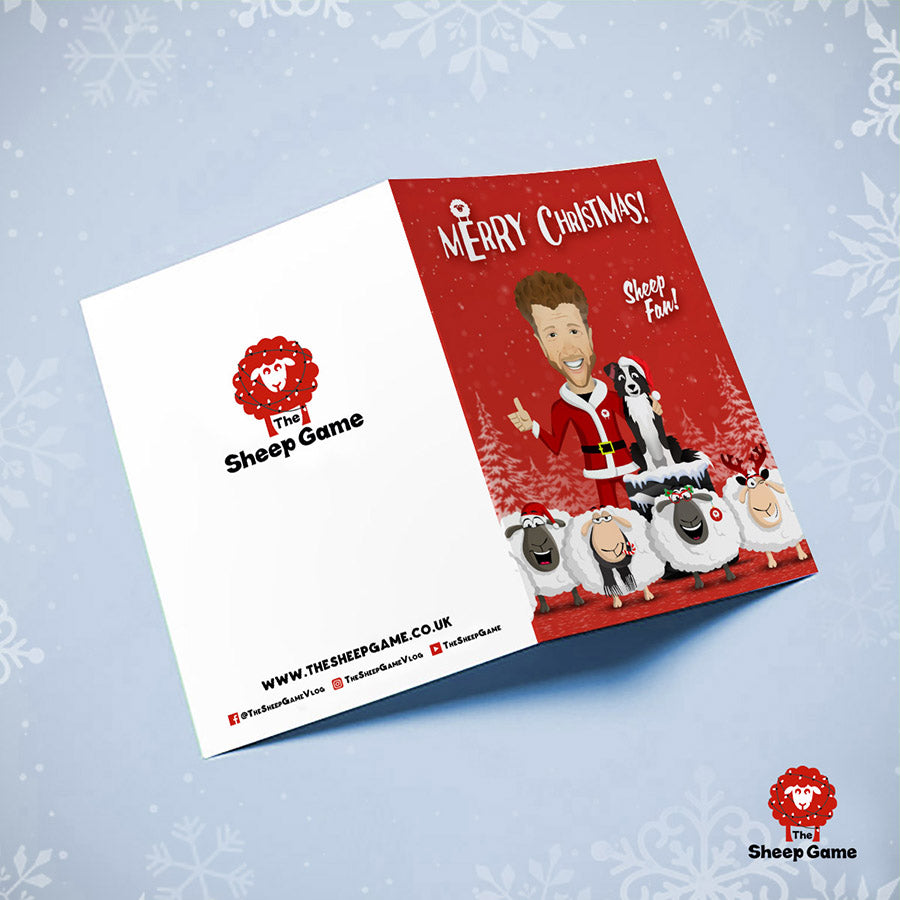 Sheep Game Christmas card