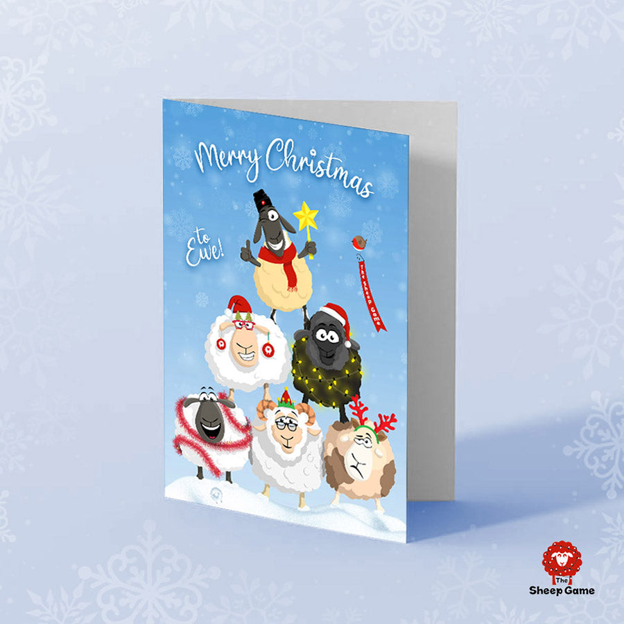 Sheep Game Christmas card