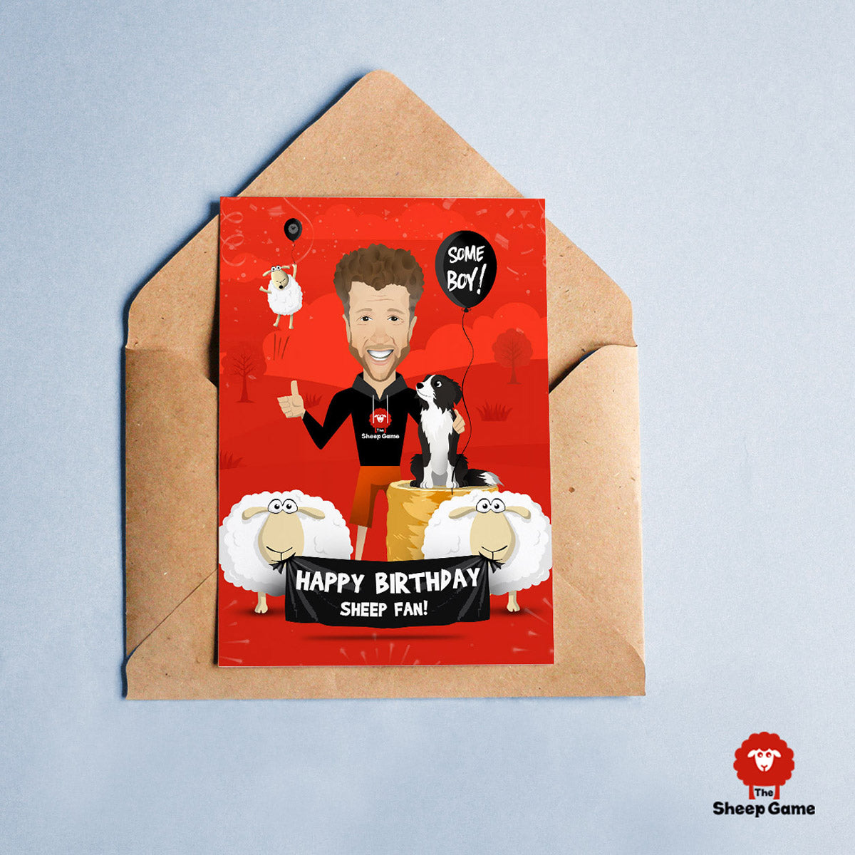 The sheep game birthday card