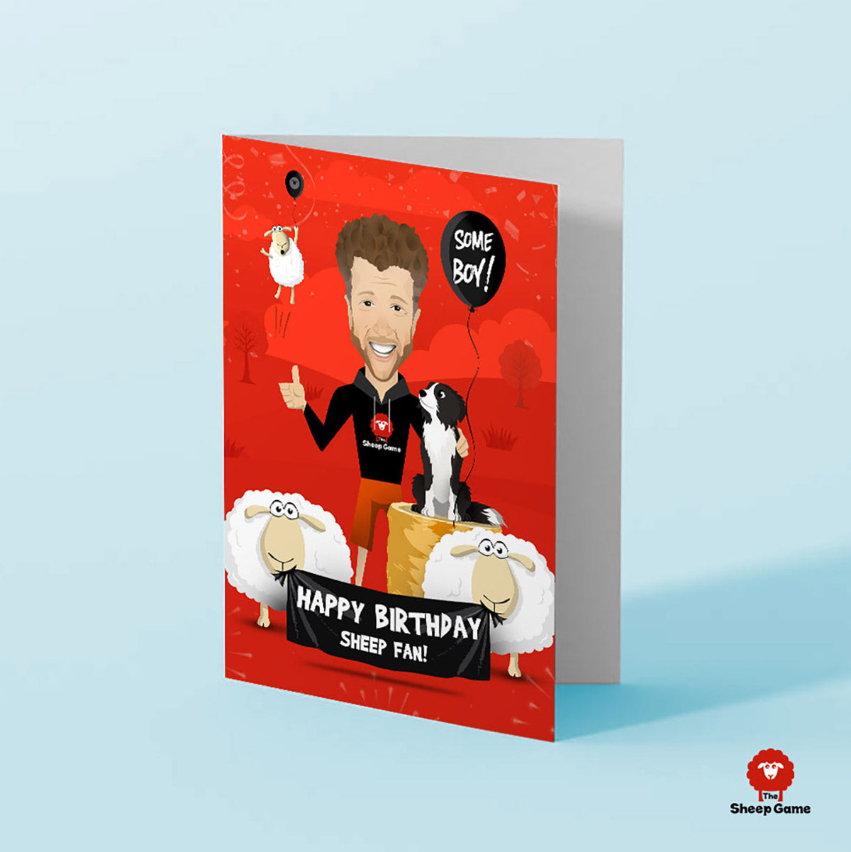 The sheep game birthday card