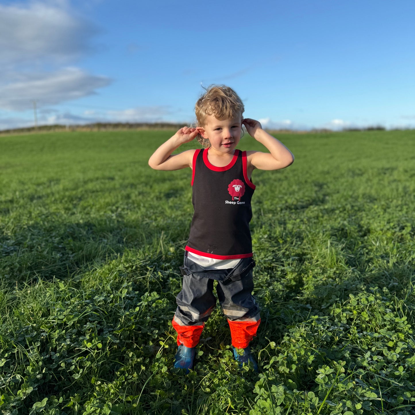 Kids Cotton Shearing Singlet