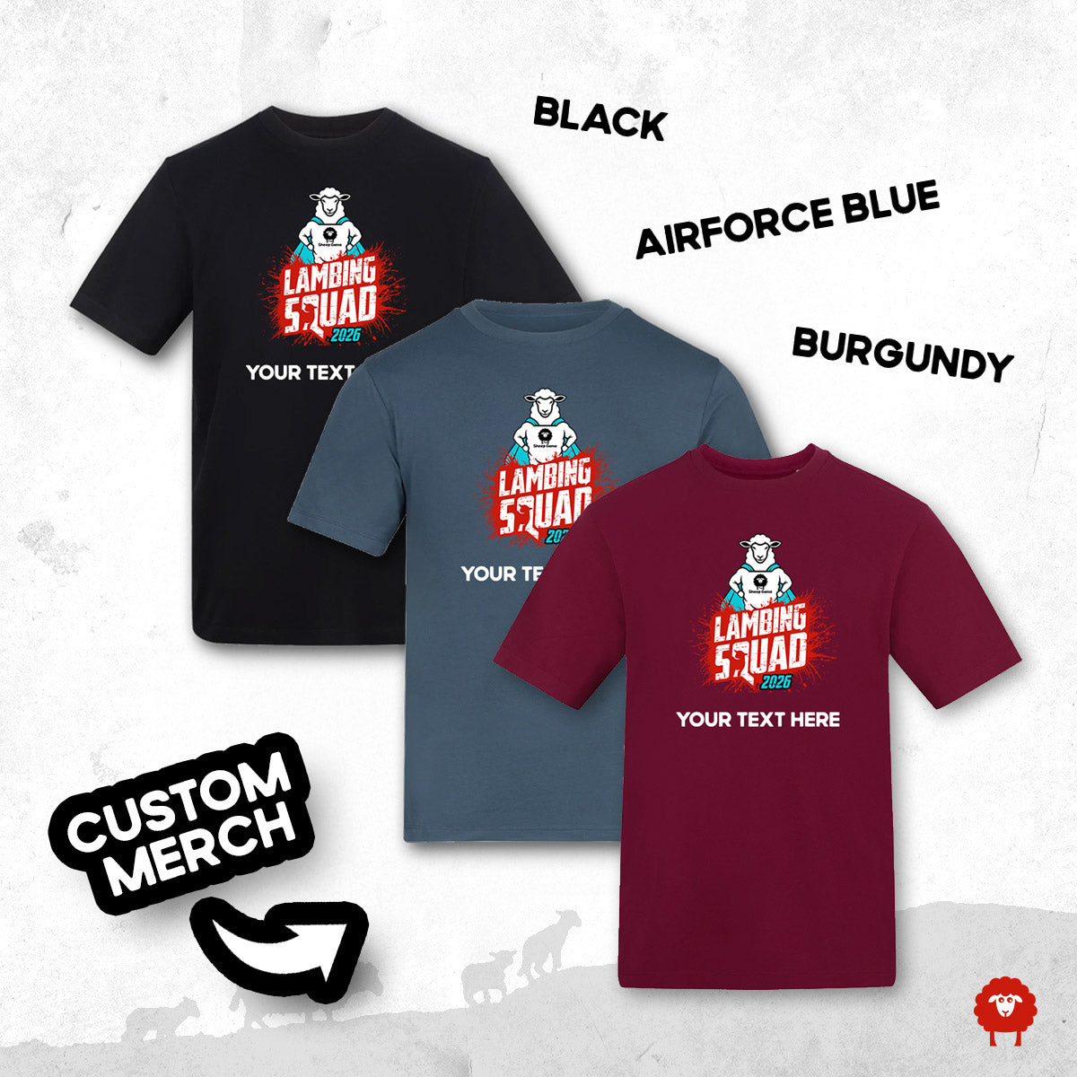 Lambing Squad 2026 Adult T-Shirt