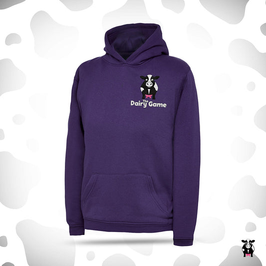 Dairy Game Hoody Kids - Purple