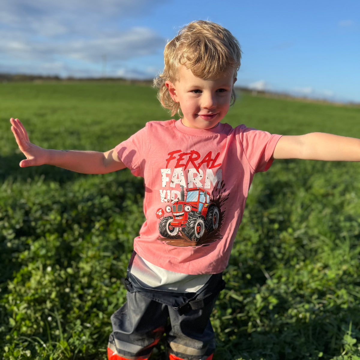 Boy's Girl's Cute Farm Animals Toddler Farmer Kids Farming T- Shirt Boy's Girl's Cute Farm Animals Toddler Farmer Kids Farming T- Shirt