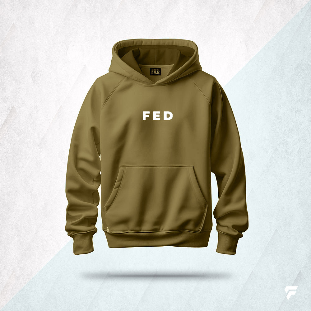 FED Hoodie With 'Beware of the Bull' Back Print - Green