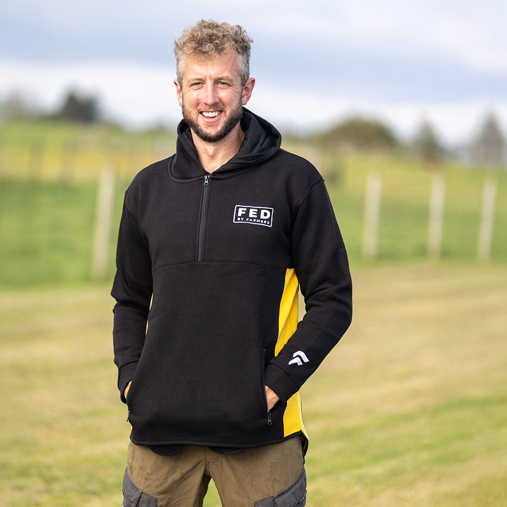 FED Shearing Hoodie in Black