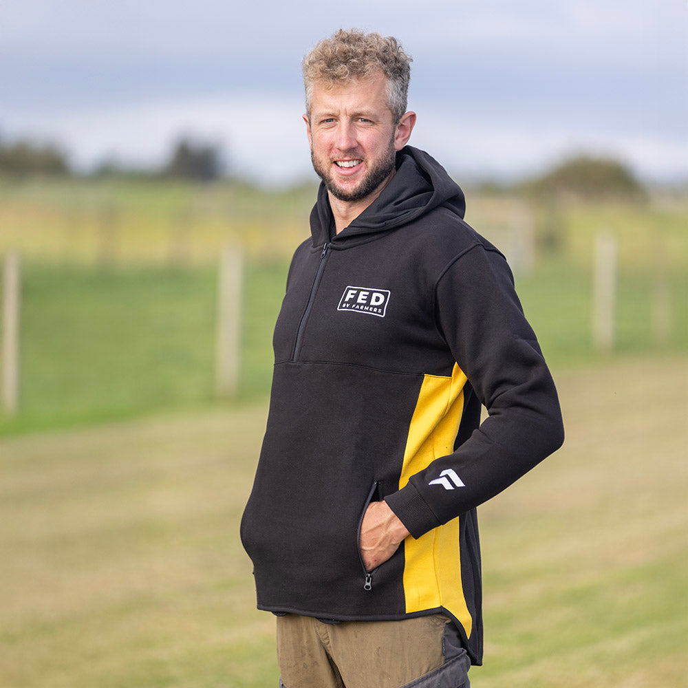 FED Shearing Hoodie in Black