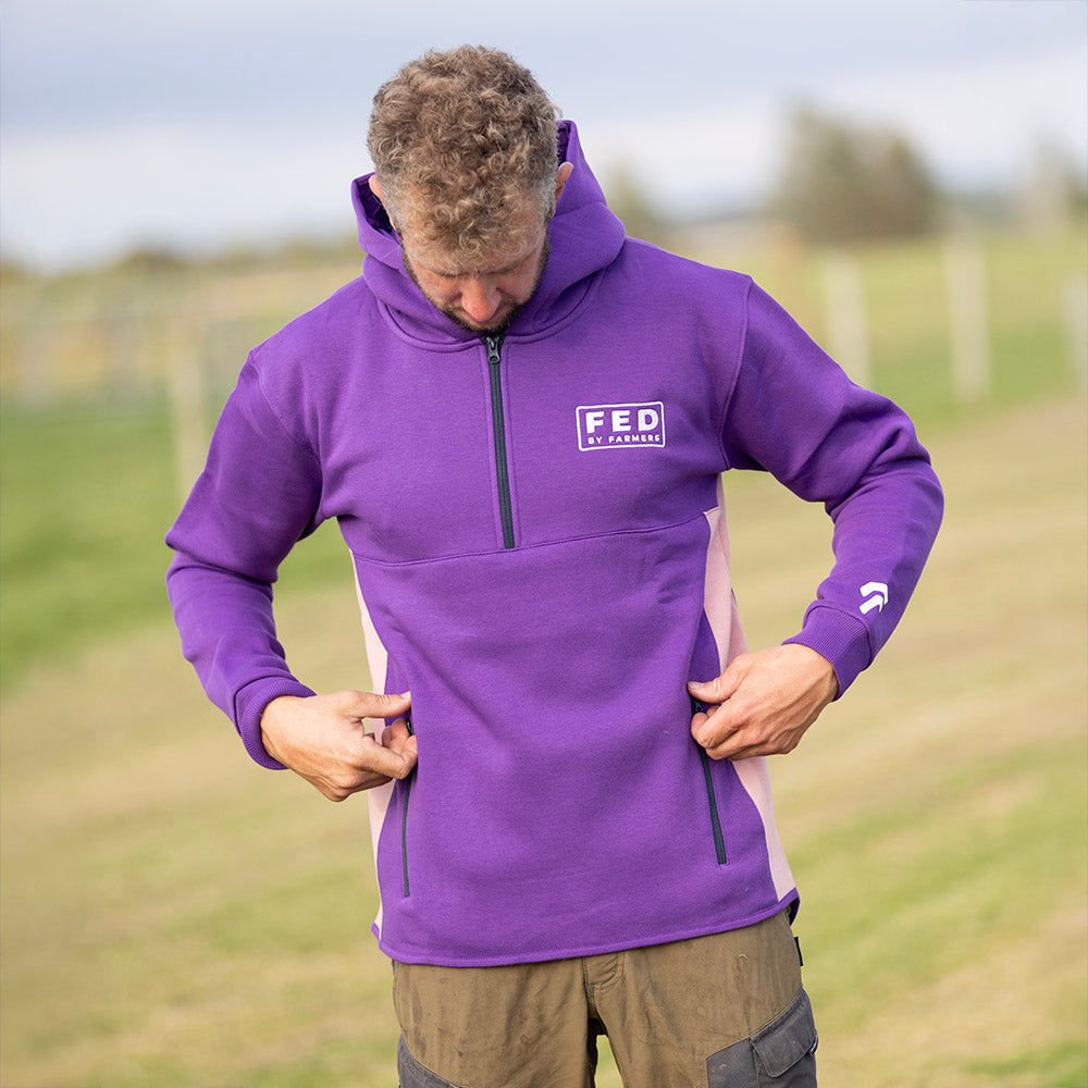 FED Shearing Hoodie in Purple