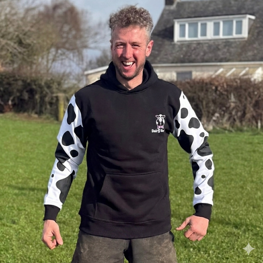 Dairy Game Hoody Kids - Cow Print