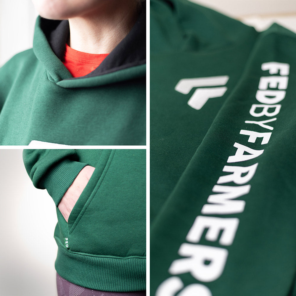FED Unisex Pullover Hoodie in Green