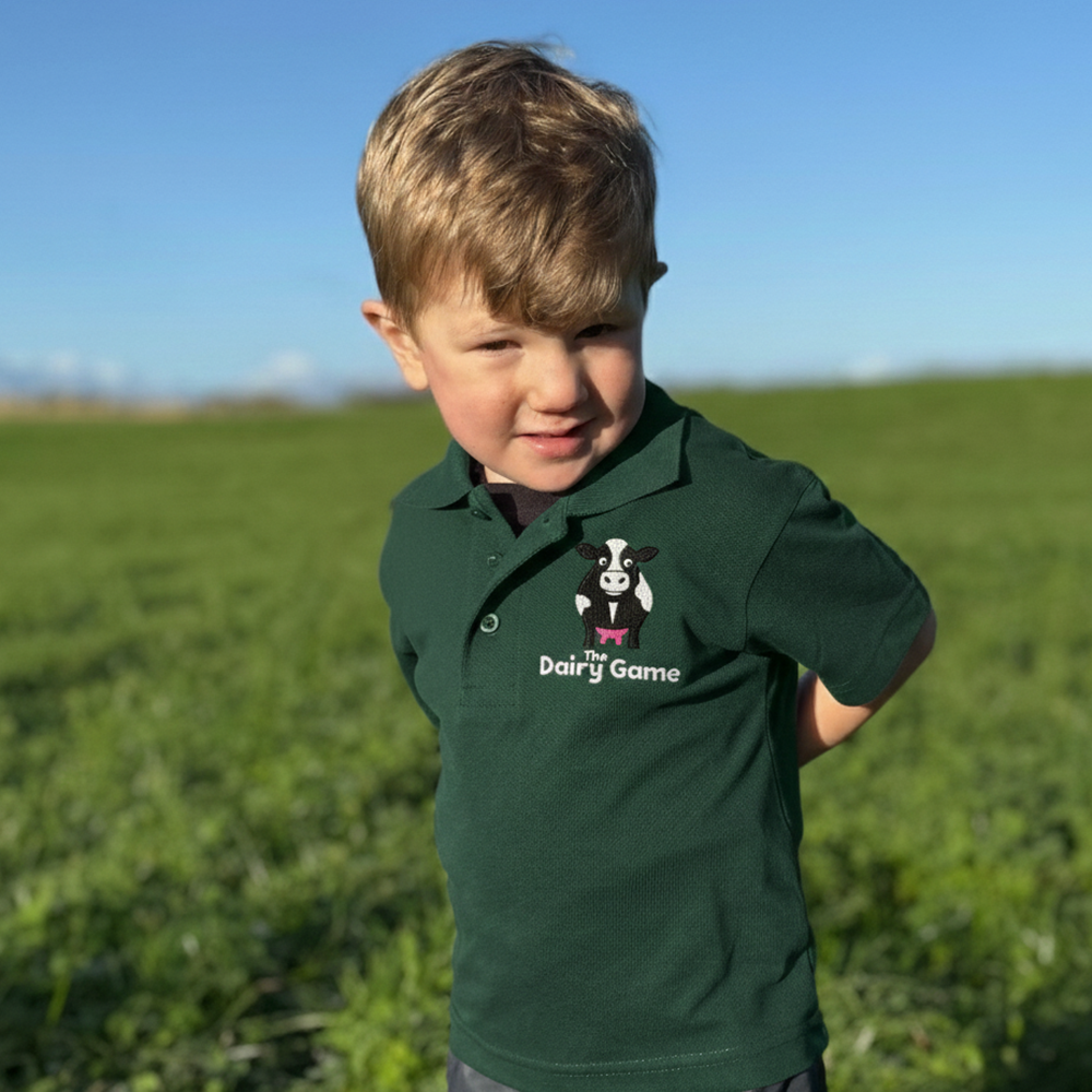 The Dairy Game Polo Shirt Kids - Green