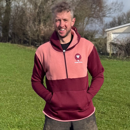 Kids Cherry/Coral Shearing Hoody