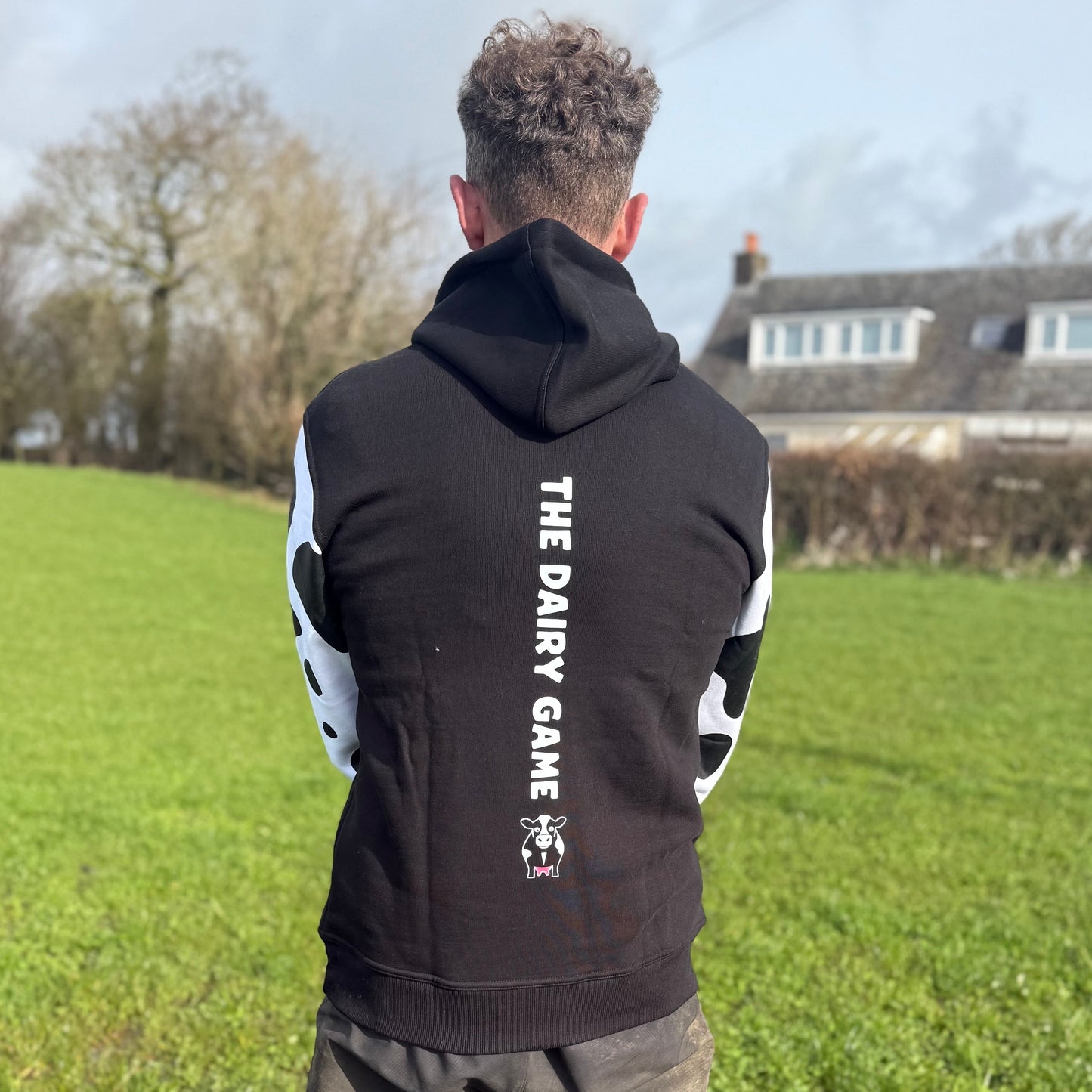 Dairy Game Hoody Kids - Cow Print