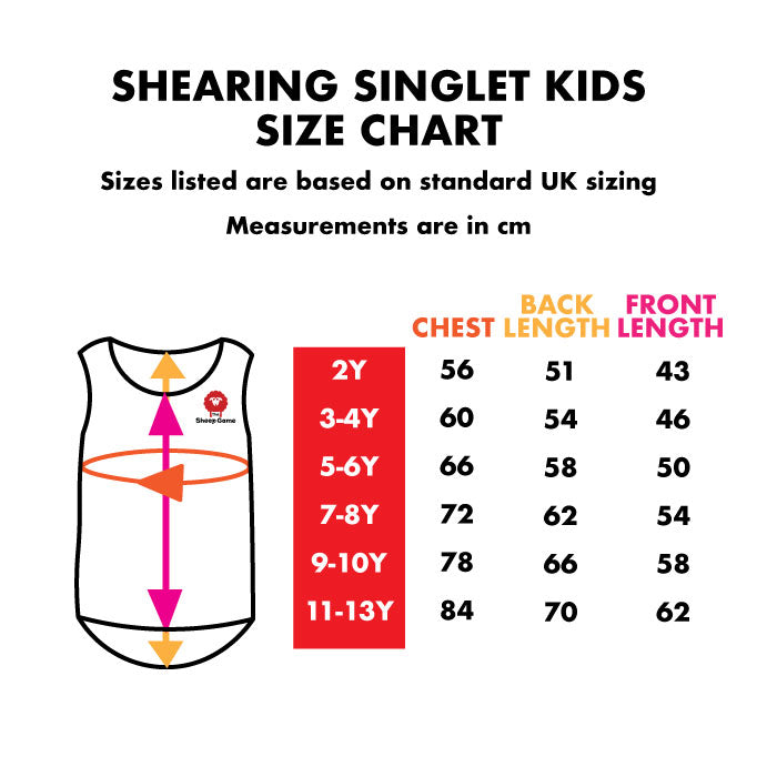 Kids Scottish Shearing Singlet