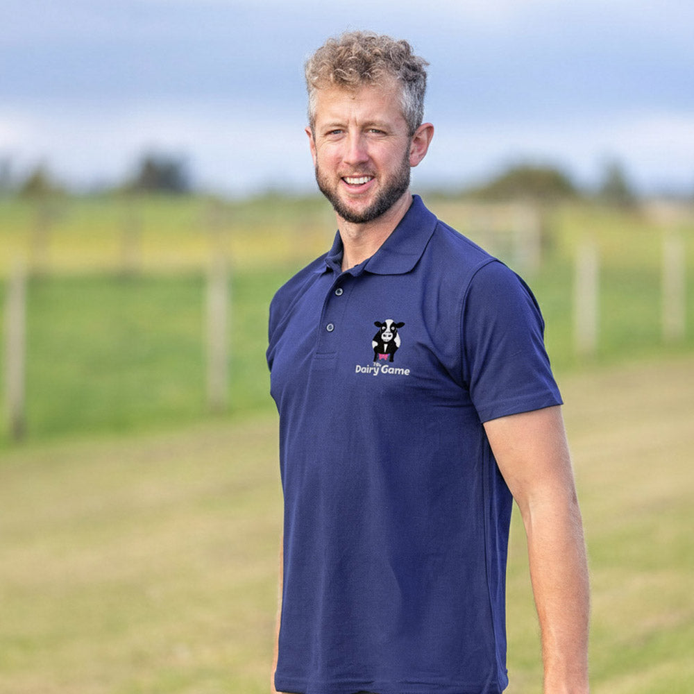 The Dairy Game Polo Shirt Adult - Purple