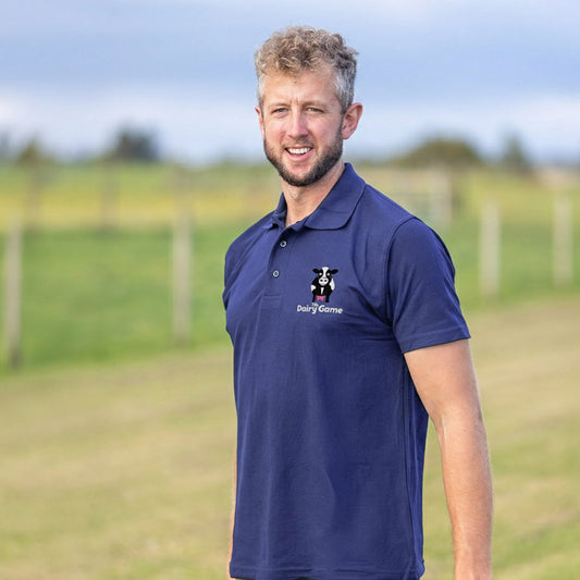 The Dairy Game Polo Shirt Adult - Purple