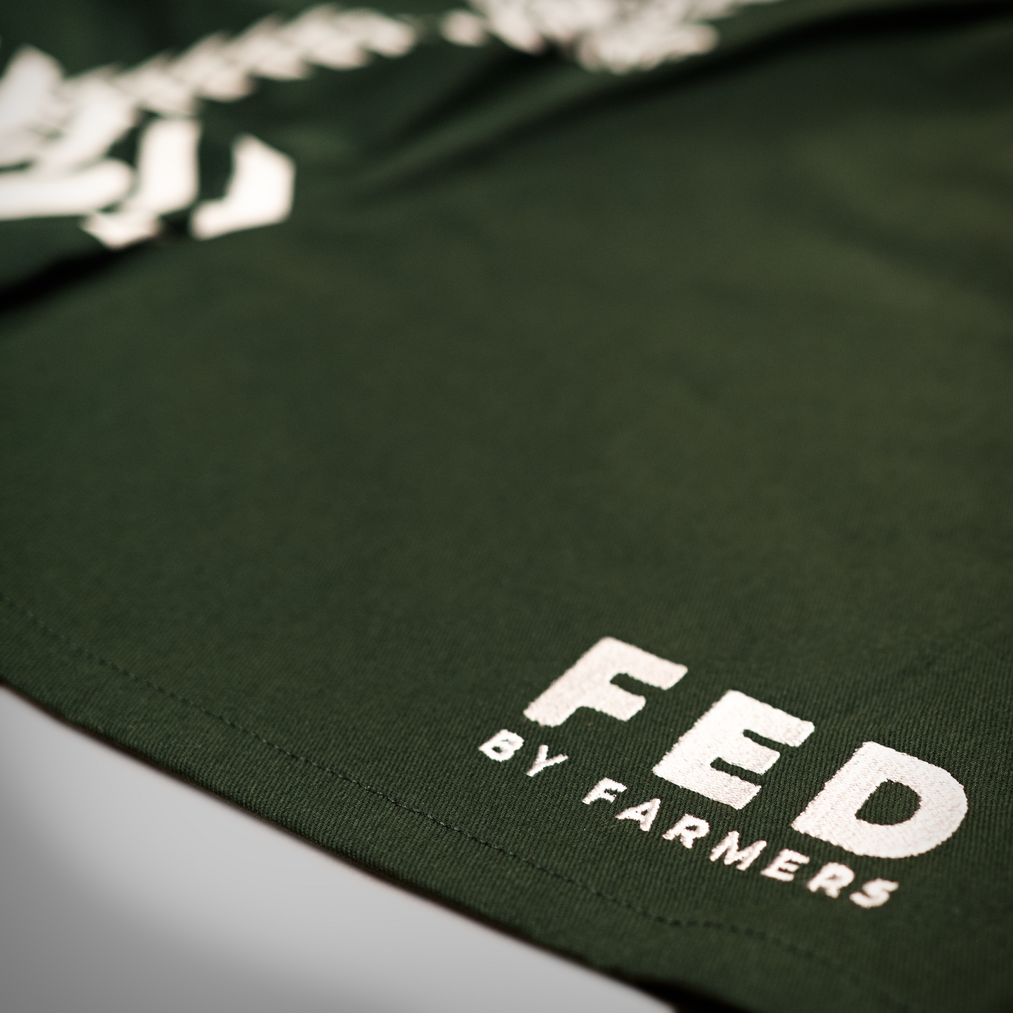 FED Rugby Shorts Green Tractor Print