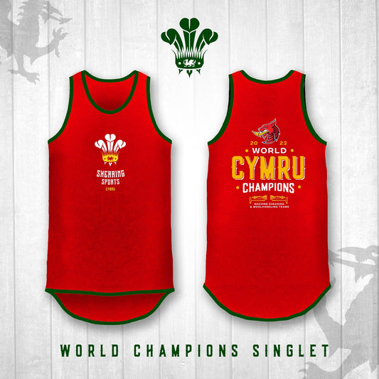 Welsh World Champions Singlet - Adult