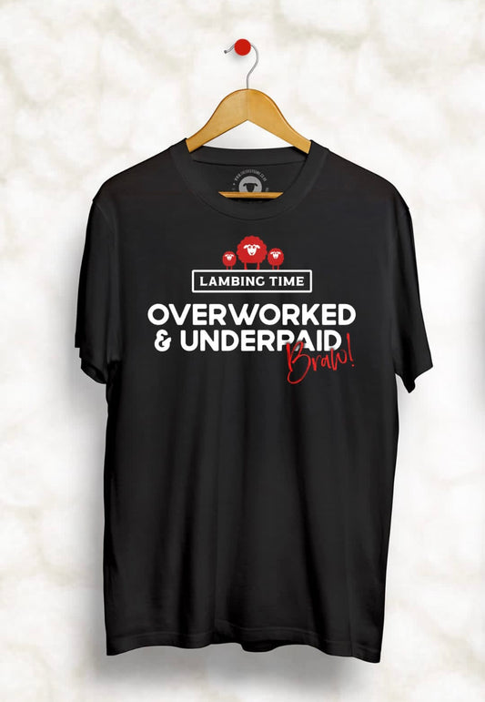 'OVERWORKED' Tshirt - Unisex