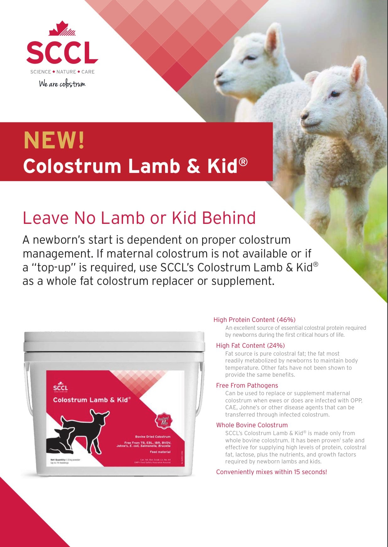 Lamb & Kid Colostrum - SCCL